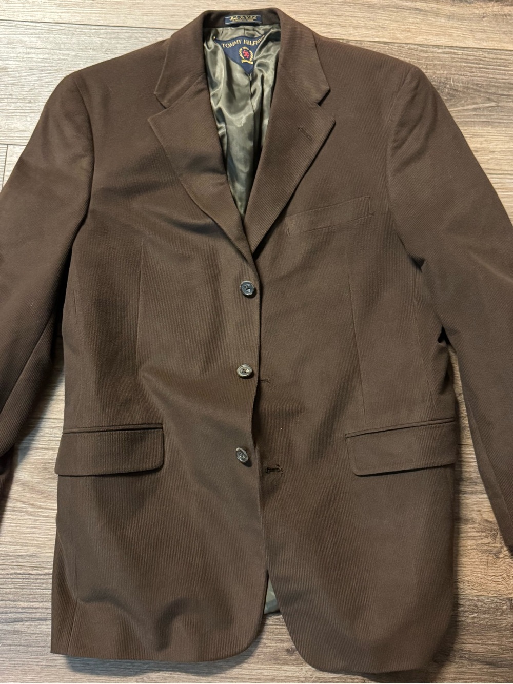 Tommy Hilfiger Men's Dark Brown Single-Breasted Blazer